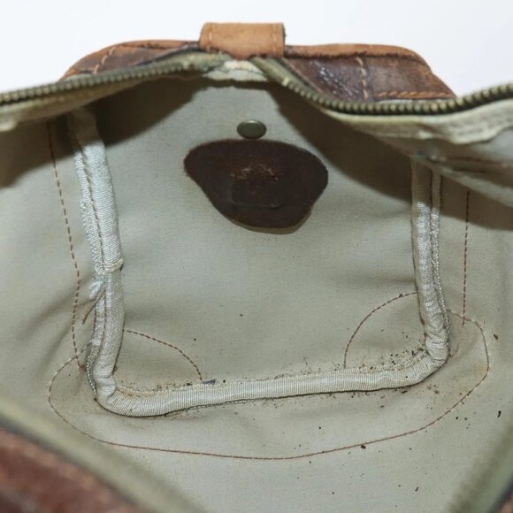 GUCCI GG Supreme Web Sherry Line Boston Bag PVC Beige Gold Red Auth hk3095 - Picture 11 of 16